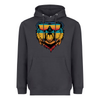 Smoke Retro bear Heavyweight Hoodie - Bettercallsaul