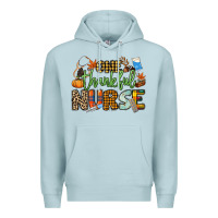 Blue Mist One thankful Nurse Premium Hoodie - NancyCooperArtShop