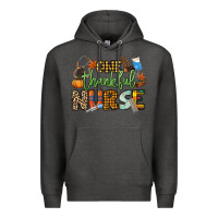 Charcoal Heather One thankful Nurse Premium Hoodie - NancyCooperArtShop
