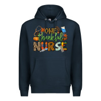 Navy One thankful Nurse Premium Hoodie - NancyCooperArtShop