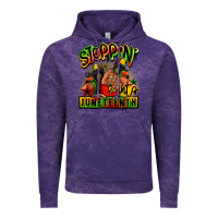 Cloud Purple Steppin' into Juneteenth black girl sneakers Vintage Hoodie - RanaPortraitStore