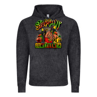 Steppin' Into Juneteenth Black Girl Sneakers Vintage Hoodie | Teevron