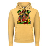 Vintage Mustard Steppin' into Juneteenth black girl sneakers Vintage Hoodie - RanaPortraitStore
