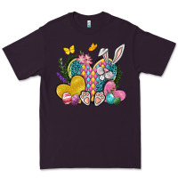 Plum Easter Heart Easter Day Premium Tee - Neo Western