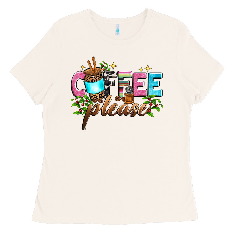 Coffee Please Ladies Tee by Zillion Design Studio | Teevron