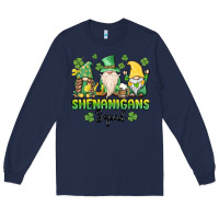Navy shenanigans squad gnomes st. patricks day Long Sleeve Tee - MaliasSmallBusiness