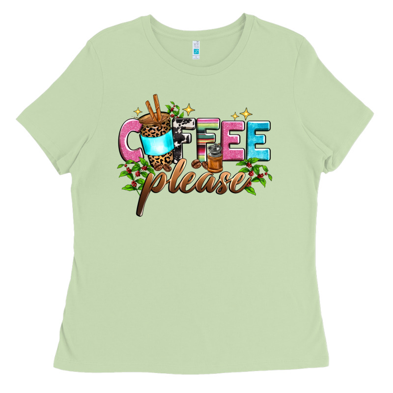Coffee Please Ladies Tee by Zillion Design Studio | Teevron