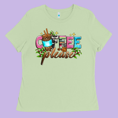 Coffee Please Ladies Tee Designed By Zillion Design Studio