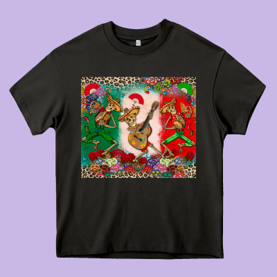 Mexican Skeletons Heavy Core Tee Designed By Cts Tumbler Store