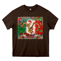 Chocolate Brown mexican skeletons Heavy Core Tee - CTS Tumbler Store