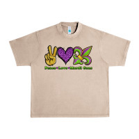 French Oak peace love mardi gras Urban Heavy Tee - Jasminsmagicworld
