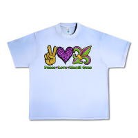 Peace Love Mardi Gras Urban Heavy Tee | Teevron