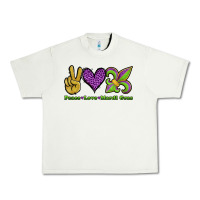 Pistachio peace love mardi gras Urban Heavy Tee - Jasminsmagicworld