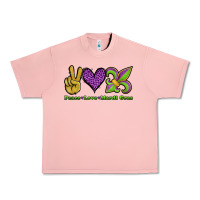 Salmon peace love mardi gras Urban Heavy Tee - Jasminsmagicworld