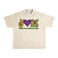 Sandshell peace love mardi gras Urban Heavy Tee - Jasminsmagicworld