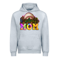 Heather Grey baseball mom Urban Hoodie - OliviaCreatesArt