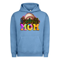 Pigment Pebble Blue baseball mom Urban Hoodie - OliviaCreatesArt