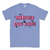 Colony Blue anxious dog lady Classic Tee - MaliasSmallBusiness