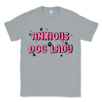Heather Grey anxious dog lady Classic Tee - MaliasSmallBusiness