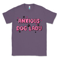 Lavender anxious dog lady Classic Tee - MaliasSmallBusiness