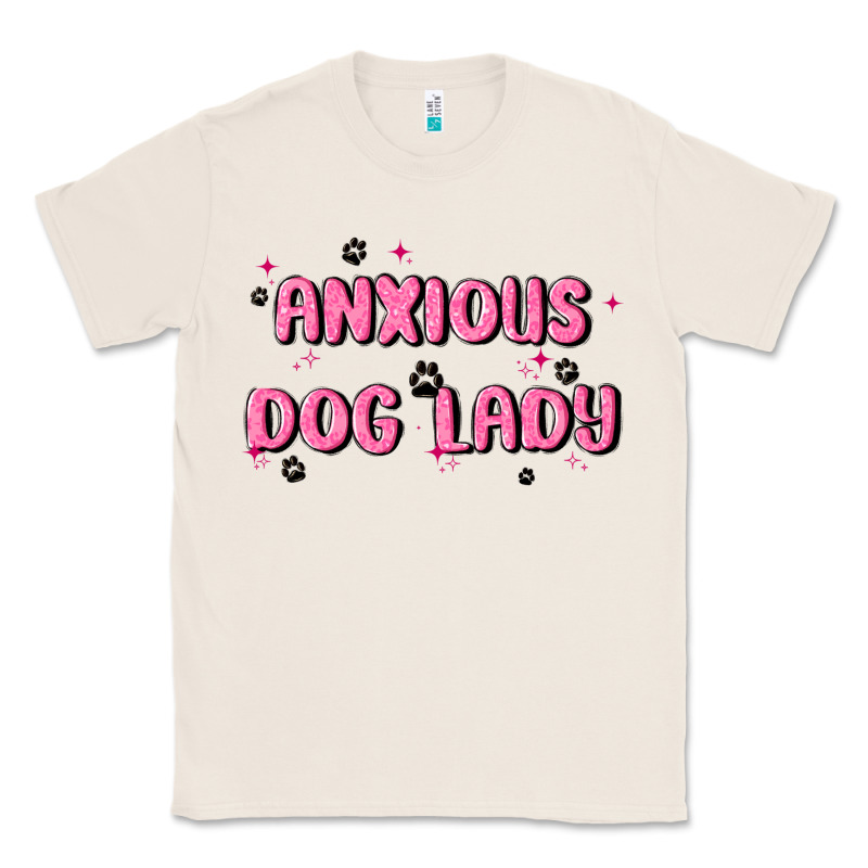 Anxious Dog Lady Classic Tee by MaliasSmallBusiness | Teevron