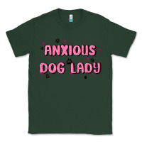 Sports Green anxious dog lady Classic Tee - MaliasSmallBusiness