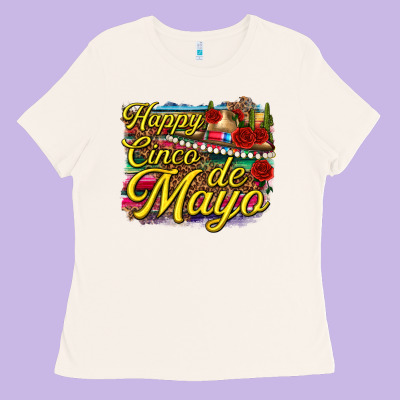 Happy Cinco De Mayo Ladies Tee Designed By Texasbilliewilder
