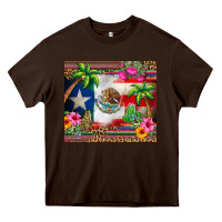 Mexico And Puerto Rico Heavy Core Tee | Teevron
