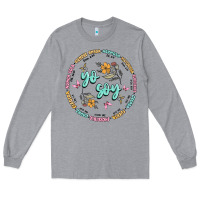 Heather Grey yo soy inspiration Long Sleeve Tee - MaliasSmallBusiness