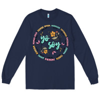 Navy yo soy inspiration Long Sleeve Tee - MaliasSmallBusiness