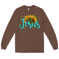 Chestnut jesus sunflower Long Sleeve Tee - JahusDesignShop