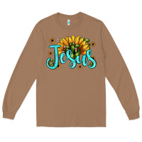 Toasted Coconut jesus sunflower Long Sleeve Tee - JahusDesignShop