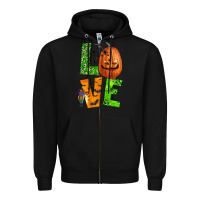 Black love halloween Zipper Hoodie - BundleAndBundleShop