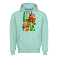 Seafoam love halloween Zipper Hoodie - BundleAndBundleShop