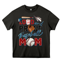 Asphalt loud and proud baseball mom Heavy Core Tee - Zillion Design Studio