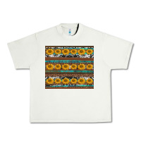 Pistachio sunflowers leopard cowhide turquoise Urban Heavy Tee - BarkalooDesign