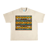 Sandshell sunflowers leopard cowhide turquoise Urban Heavy Tee - BarkalooDesign