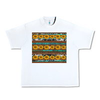 White sunflowers leopard cowhide turquoise Urban Heavy Tee - BarkalooDesign