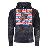 Cloud Black american flag bass Vintage Hoodie - BundleAndBundleShop