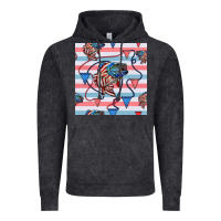 Vintage Black american flag bass Vintage Hoodie - BundleAndBundleShop