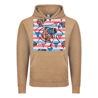 Vintage Coffee american flag bass Vintage Hoodie - BundleAndBundleShop