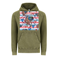 Vintage Olive american flag bass Vintage Hoodie - BundleAndBundleShop