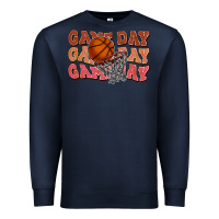 Navy Game day game day game day Basketball Premium Sweatshirt - NancyCooperArtShop