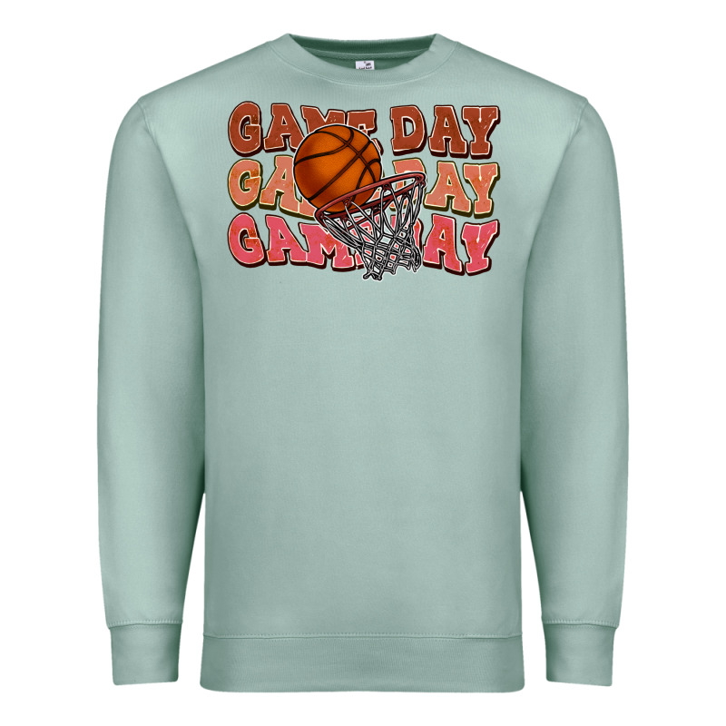 Game Day Game Day Game Day Basketball Premium Sweatshirt by NancyCooperArtShop | Teevron