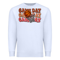 White Game day game day game day Basketball Premium Sweatshirt - NancyCooperArtShop