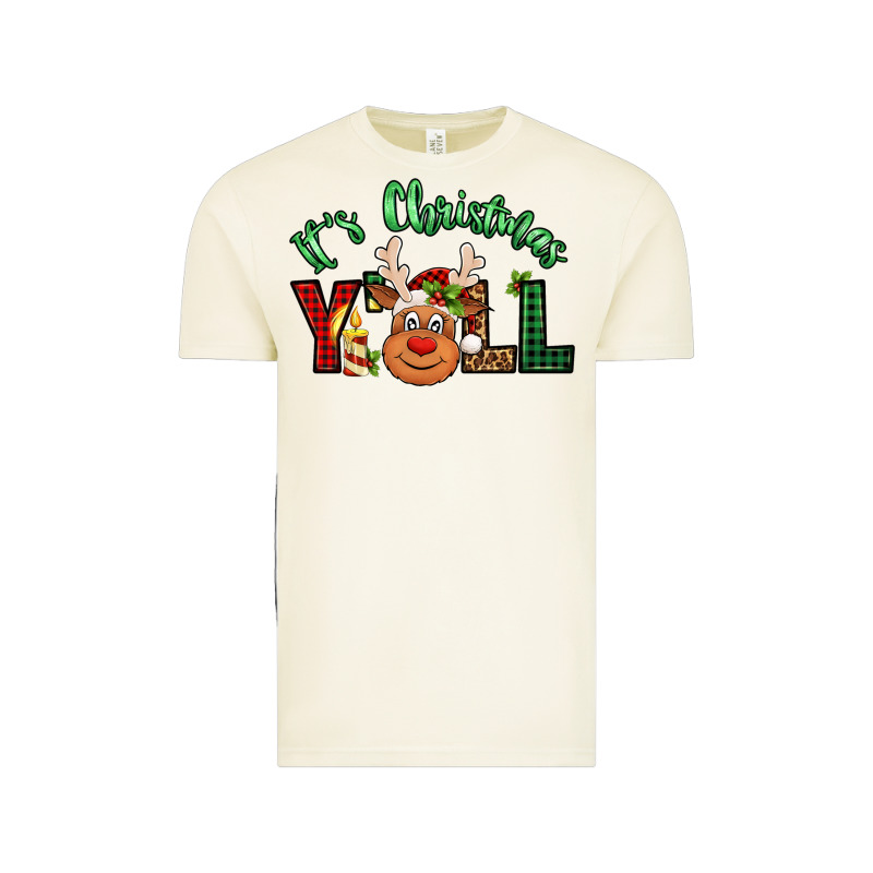 It's Christmas Y'all Reindeer Vintage Tee by Jasminsmagicworld | Teevron