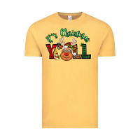 Vintage Mustard it's christmas y'all reindeer Vintage Tee - Jasminsmagicworld