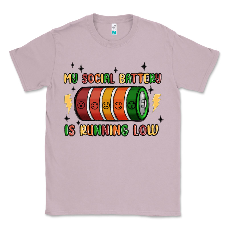 Social Battery Classic Tee by MaliasSmallBusiness | Teevron
