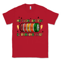 Red social battery Classic Tee - MaliasSmallBusiness