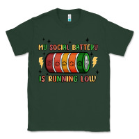 Sports Green social battery Classic Tee - MaliasSmallBusiness